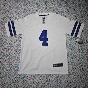 Nike Dallas Cowboys Dak Prescott Replica White Jersey No. 4